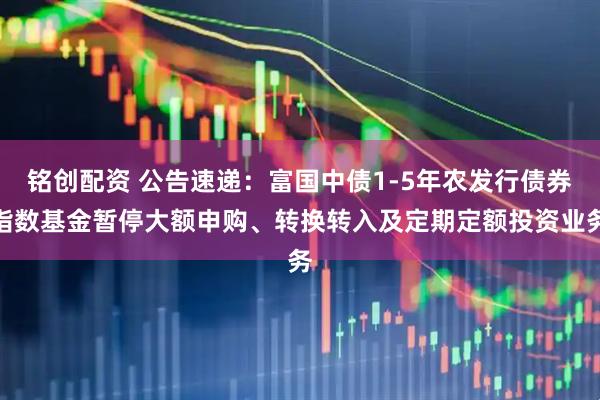 铭创配资 公告速递:富国中债1-5年农发行债券指数基金暂停大额申购、转换转入及定期定额投资业务